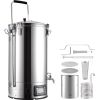 Beer Brewing Equipment, 16 Gal/60L Beer Maker with Anti-Burn Pump and Wort Chiller,3000W All-in-One Home Brewing Kit with Digital Control