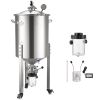 Pressure Fermenter 15 PSI, 16 Gal/60L All-in-One Stainless Steel Conical Secondary Fermentation Bucket, with Cooling Tube