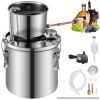 Alcohol Still, 3 Gal / 11.4 L Stainless Steel Water Alcohol Distiller with Coil Cooling