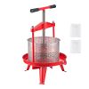 2.38 Gal/9L Fruit Wine Press, Stainless Steel Basket with Cross-beam and Triangular Structure, Manual Juice Maker