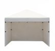 Cream 10' X 10' Pop up Canopy Tent with 3 Sidewalls Height Adjustable Instant Party Event Shelter Gazebo for Garden Patio with Carry Bag And Leg Weigh