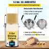 Electric Brewing System, 9.2 Gal/35 L Brewing Pot, All-in-One Home Beer Brewer with Pump, Mash Boil Device with Panel