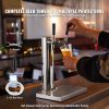 Dual Taps Draft Beer Tower Dispenser, Stainless Steel Keg Beer Tower