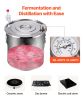 Alcohol Still, 5 Gal / 19 L Stainless Steel Water Alcohol Distiller with Copper Coil, Home Brewing Refining Fermentation Kit with Thermometer