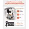 Pressure Fermenter 15 PSI, 8 Gal/30L All-in-One Stainless Steel Conical Secondary Fermentation Bucket, for Wine, Beer Brewing Equipment