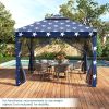 11 x 11 Feet 2-Tier Pop-Up Gazebo Tent Portable Canopy Shelter Carry Bag Mesh