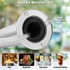 Kegerator Tower Kit, Single Tap Beer Conversion Kit, Stainless Steel Keg Beer Tower Dispenser with Dual Gauge CGA320 Regulator & D-System Keg Coupler